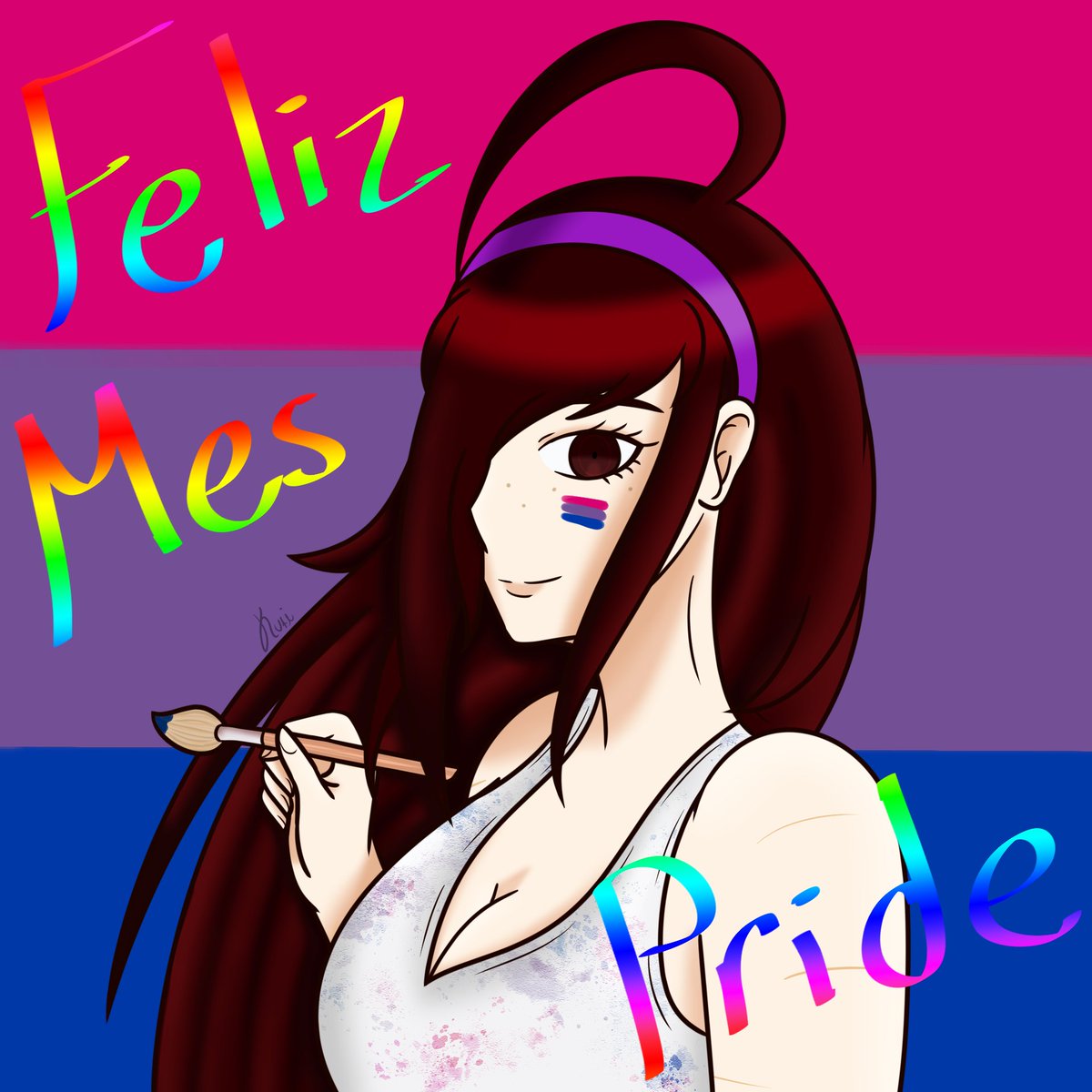 KurisuchinaVT's tweet photo. Feliz Mes Pride 2026 

(Mejor tarde que nunca)

#lgbtbr #pride #art #oc https://t.co/A94TrHajDy