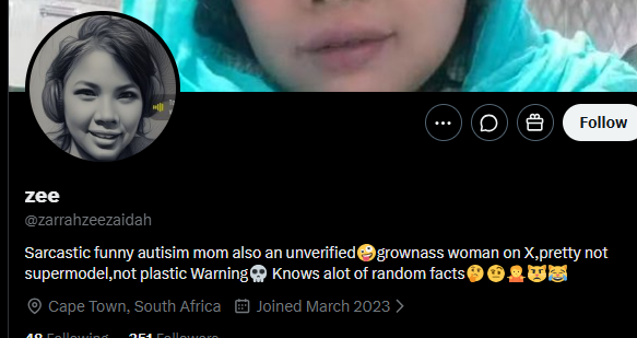 Bjvangundy's tweet photo. @zarrahzeezaidah @HardKnuckleHead @libsoftiktok Also can't even spell autism, in your own profile on X! What you mean is that you are already brainwashed and it can't be reversed! https://t.co/8JKaS8cvzc