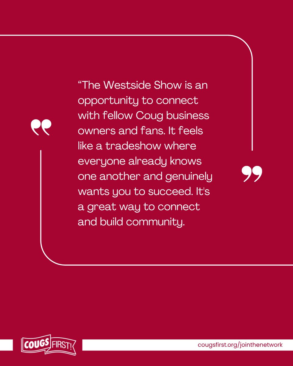 CougsFirst's tweet photo. This feedback captures exactly what makes the Cougar network special, and it's exactly why CougsFirst! exists! A place where Cougs can show up, make introductions, support one another, and create opportunities that continue long after the event ends. https://t.co/3fAbNHqprj