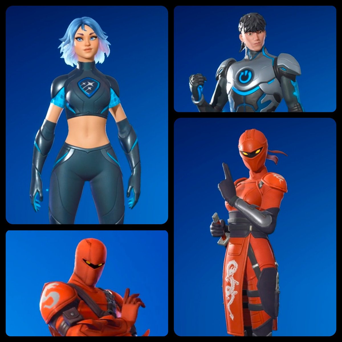 SlothPregu's tweet photo. @The_Jellie_Man We really did. 

We get barely one a chapter nowadays it seems. The most recent ones within the same season are Lightrider and Reboot Man in Chapter 6 Season 3. The most recent counterpart is Synthesis, being one of a battle pass skin from YEARS ago... Insane. https://t.co/9CfAQnbzrl