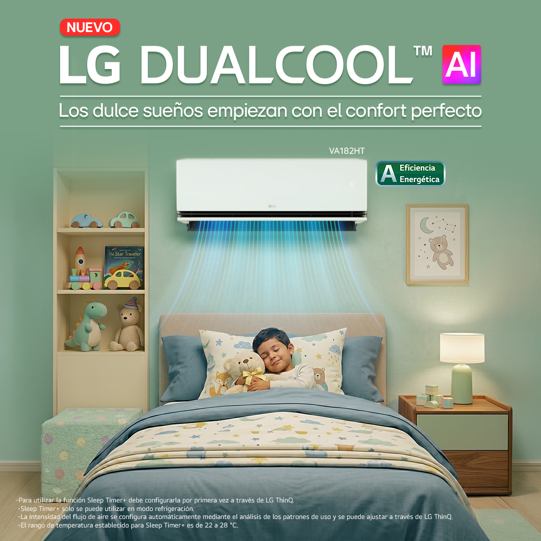 lg_peru's tweet photo. El confort ideal empieza con la temperatura perfecta. ❄️💤

Con LG DUALCOOL AI, disfruta noches más frescas y un descanso pensado para sentirse bien de verdad.

#LG #LGGlobal #LGPeru https://t.co/kvGIZmAiDL