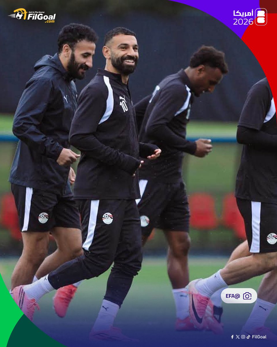 FilGoal's tweet photo. مران منتخب مصر🇪🇬

📍 محمد صلاح يشارك في جزء من المران لأول مرة منذ إصابته في مباراة إيران

📍 حمدي فتحي شارك في المران الجماعي بعدما خاص جزءًا من المران أمس الإثنين

📍 أدى الثنائي محمد عبد المنعم، وأحمد فتوح تدريبات علاجية https://t.co/hbS0NeY1yQ