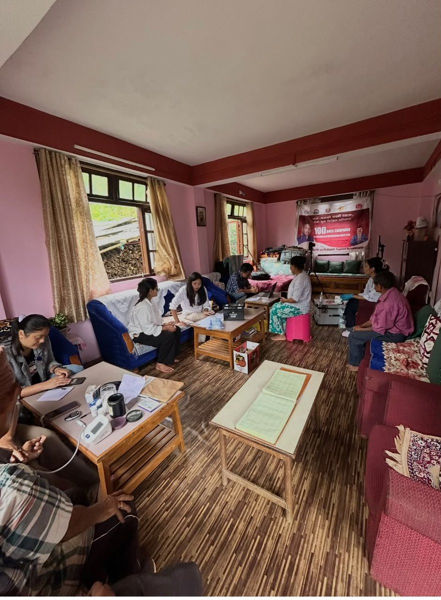 NTEPSikkim's tweet photo. An Ayushman Arogya Shivir under the NTEP TB Mukt Bharat Abhiyan 100-Day Campaign  was conducted at Sajbotey by Soreng PHC and Chumbung SHC, strengthening community-based TB screening, early detection, and awareness for a TB-Free Sikkim. #TBMuktBharat #EndTB #100DaysCampaign https://t.co/VHSJA6zaVG