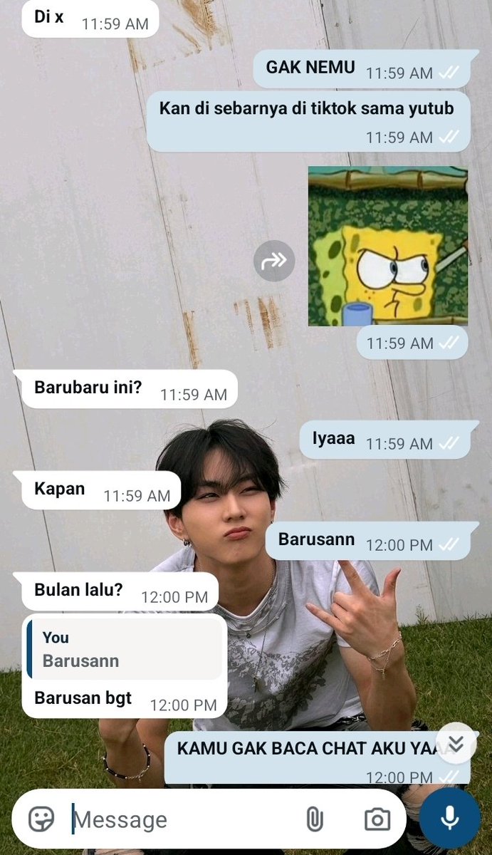 erlliebe's tweet photo. KEBIASAAN ABIS DIJELASIN NANYANYA ANEH, baca chatny gimana sih jirs 😭 https://t.co/FFz0IRyl0h