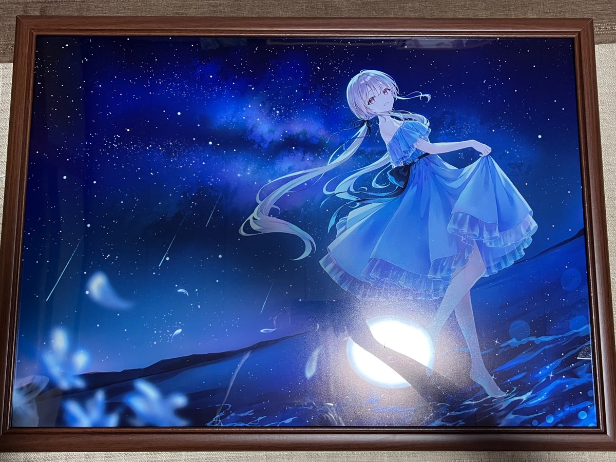 絵師100人展複製原画③ Hiten(@HitenKei )先生 『夜空に舞い降る光