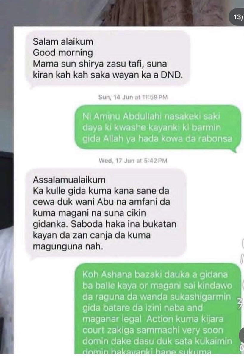 khalil_skyman's tweet photo. Da Dumi Dumi: Dan takarar majalisar jihar kano, Gwale LGA, Hon. Aminu Warkal 

Ya fitar da zabga-zabgan screenshot na irin cefanen gidansa

Da kuma yanda yake daukar nauyin iyayen ta da yan’uwanta bayan da ta ce ba ya ciyar da ita abinci yana barin ta da yunwa kuma cikin kunci https://t.co/RzY0XjmcZl