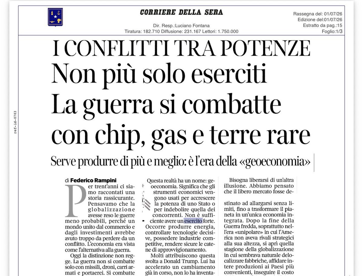 TCommodity's tweet photo. A 5 (CINQUE) anni dalla pubblicazione di #materiarara le materie prime iniziano finalmente a entrare nel dibattito pubblico. Per quanto mi riguarda continuo a lavorare a testa bassa. Poi faremo un bilancio. 🫡🇮🇹 https://t.co/HftYE6CpCK