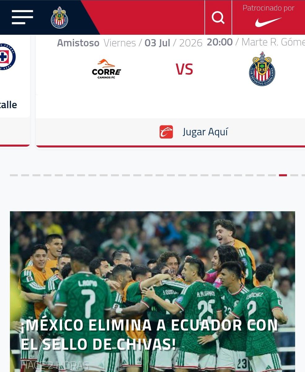 Archivismo's tweet photo. 🚨[OFICIAL] Chivas anuncia a Nike en su página oficial. https://t.co/HPIicilfbI