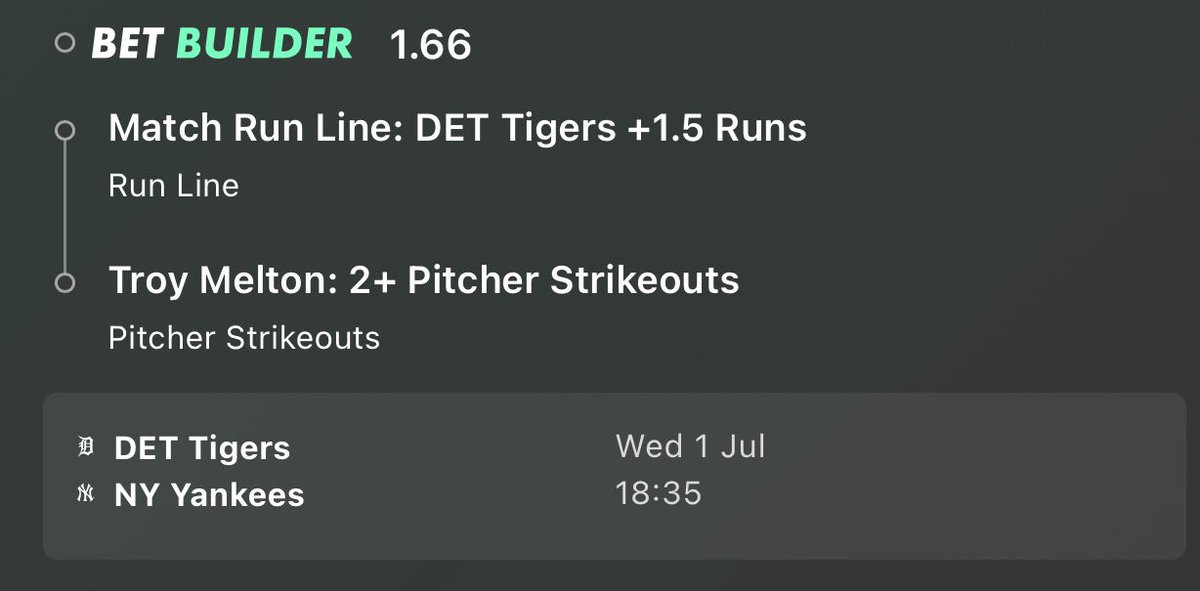 FadeBets_'s tweet photo. ⚾️🇺🇸
Tigers @ Yankees 
2 Leg
Odds: 1.66 

-
#Gambling𝕏 #MLB https://t.co/qlS7CiT7VH