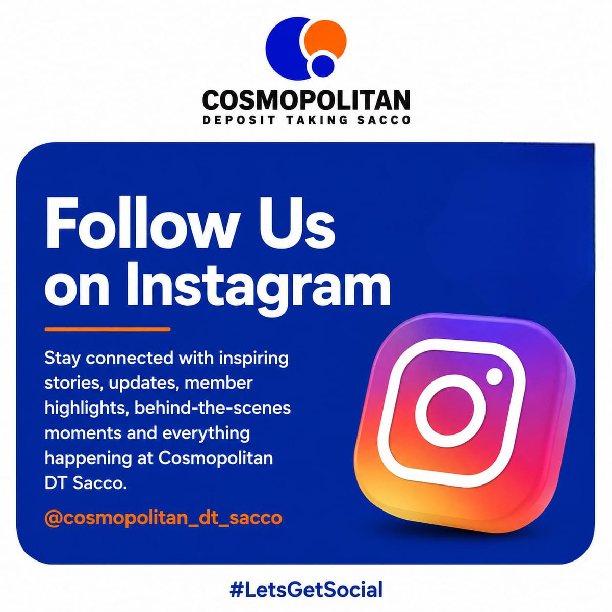 cosmo_dt_sacco's tweet photo. Be part of our growing online family, follow us today and never miss an update
Follow us today: https://t.co/btT1dLM8uC
#FollowUs #LetsGetSocial #UnitedWeGrow #CosmopolitanDTSacco #MemberFirst #FinancialEmpowerment https://t.co/1kCBkOvCkC