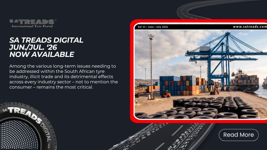 SATreads's tweet photo. SA Treads Digital Jun/Jul ’26 – Now Available

Among the various long-term issues needing to be addressed within the South African tyre industry, illicit trade and its detrimental effects across every industry sector

https://t.co/oxUjFxsp0v

#SATreads https://t.co/YYPcNy41YS