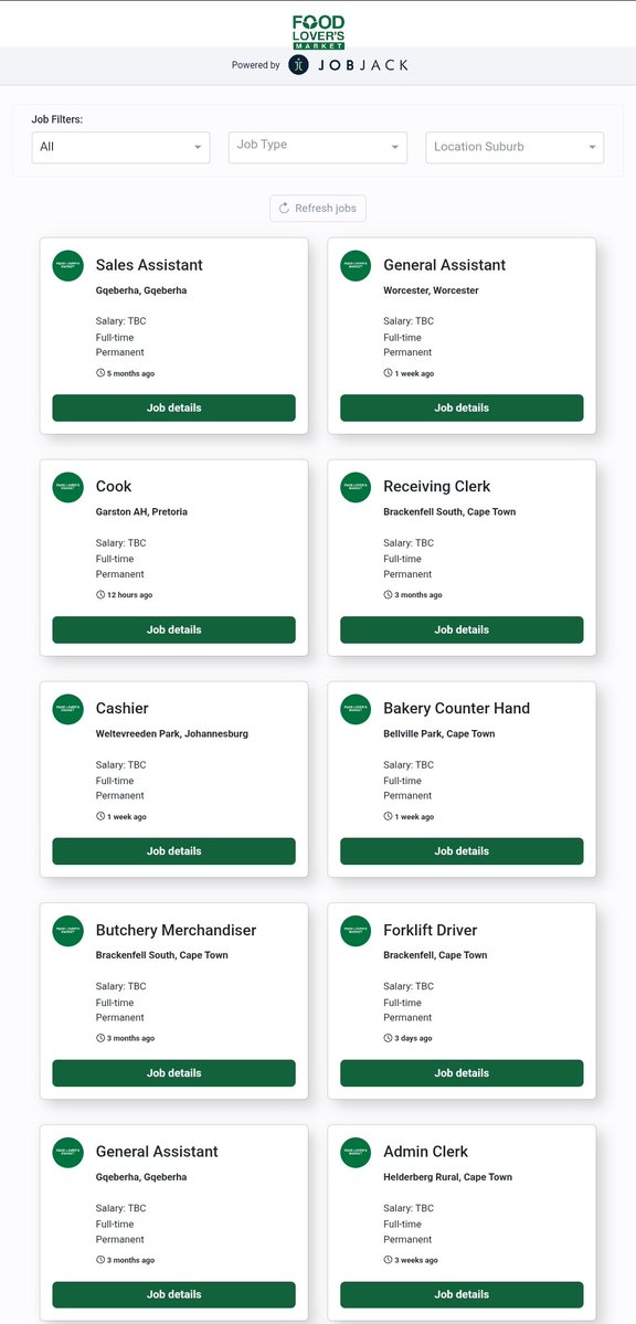 CarolBoitumelo1's tweet photo. Food Lovers Market is Hiring

Location: All Provinces

Requirements: 
▪️Grade 12
Communication skills 
You must be hardworking 

Link to Apply: https://t.co/MdmIvgUzOF https://t.co/Vki9MiDZsH