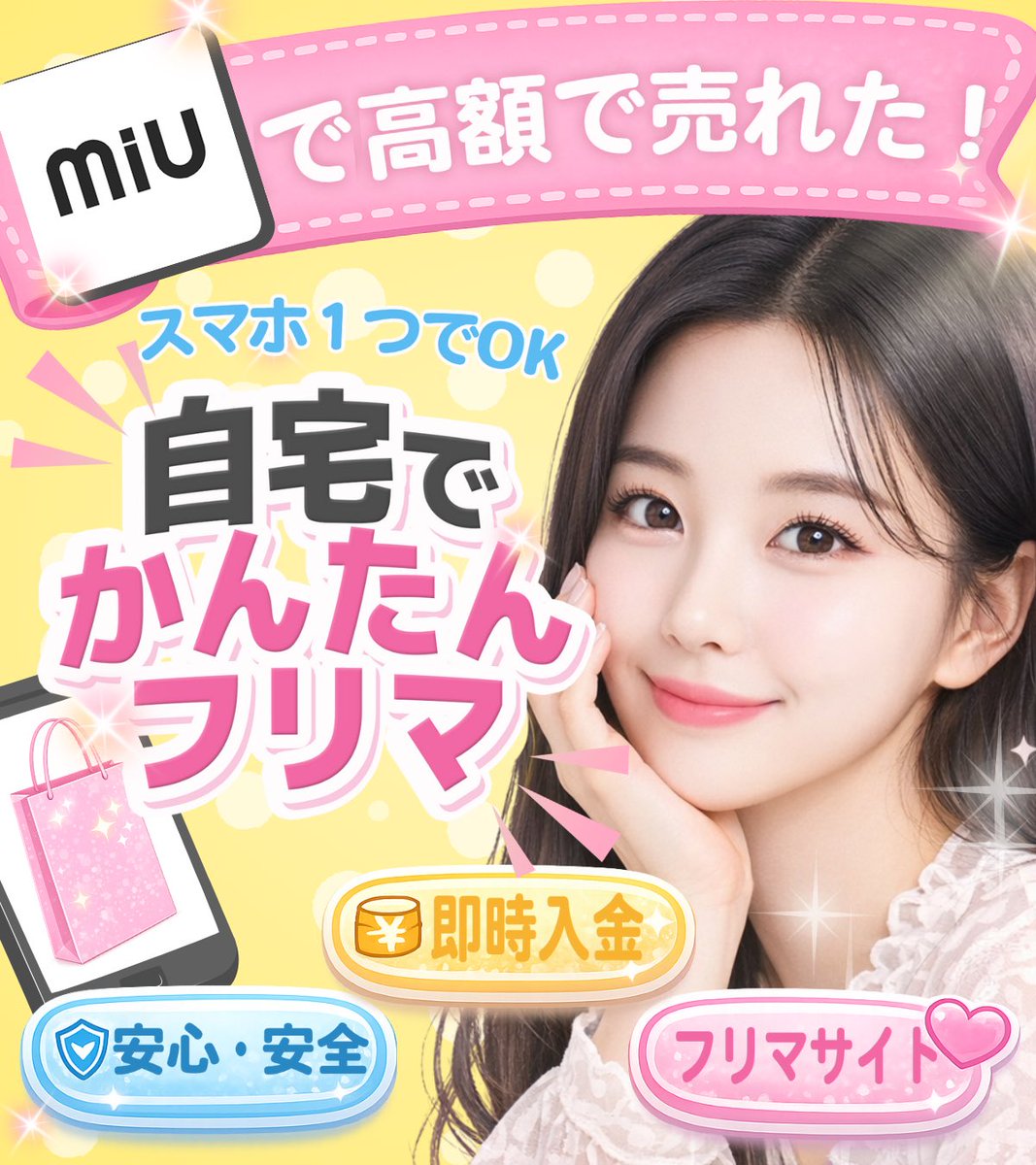 Lii__lll's tweet photo. 🛍フリマで商品が購入されました🛍

簡単3分で出品可能！
発送方法も簡単で、住所バレの心配もいらないメルレアプリ🛒

フリマの詳細は▼
https://t.co/SUS3b0da8P
紹介ID：【697e2cdd】
友達ID入力で500ptもらえるよ✨
#Mion #メルレ #チャトレ @miu_web_channel https://t.co/GKFfJNqPjM