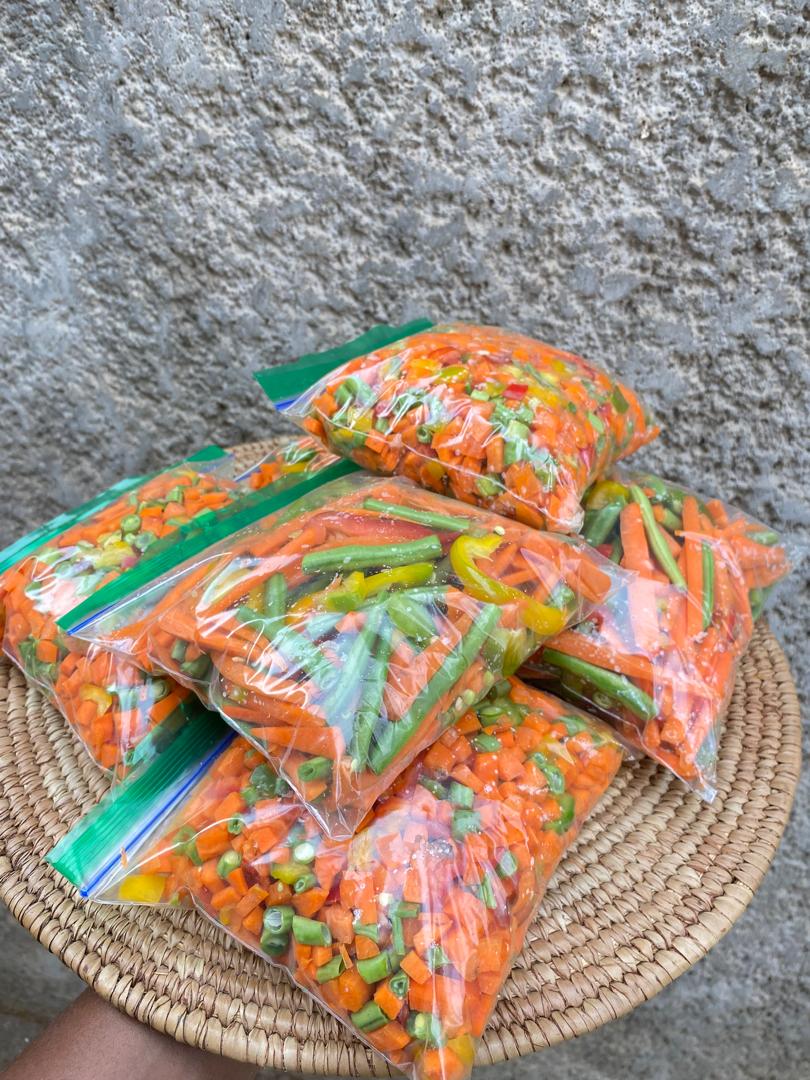 Soyi_Hadassah's tweet photo. I sell chopped vegetables. 

5k each. 

Location: Abuja https://t.co/w7WYuKRjdQ