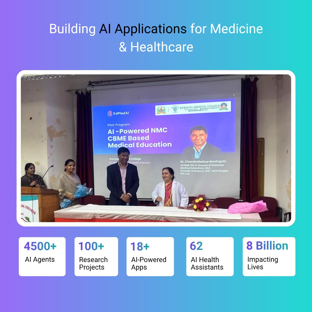 shctechnologies's tweet photo. One of the many ways he has done this is through his leadership in initiating and establishing two Graduate Medical Education (Residency) programs in the United States. These programs have helped countless aspiring physicians take the next step toward fulfilling their dreams.
#AI https://t.co/0U6iyB3JpS
