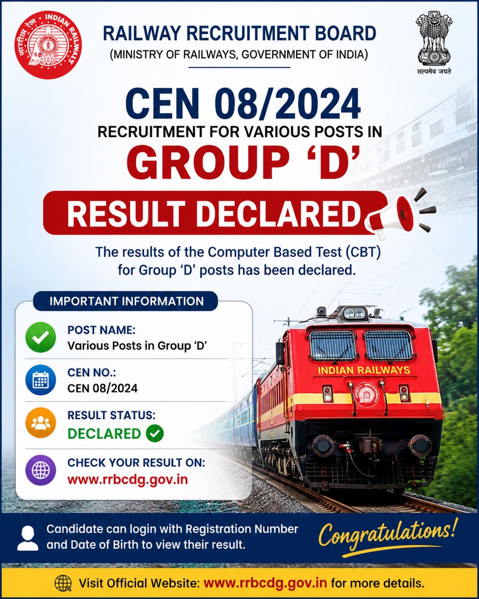 kar_an___ka's tweet photo. #RAILWAY_GROUPD_RESULT_DO
@RailMinIndia @AshwiniVaishnaw @PMOIndia @RailwaySeva https://t.co/wxbAgo41gi