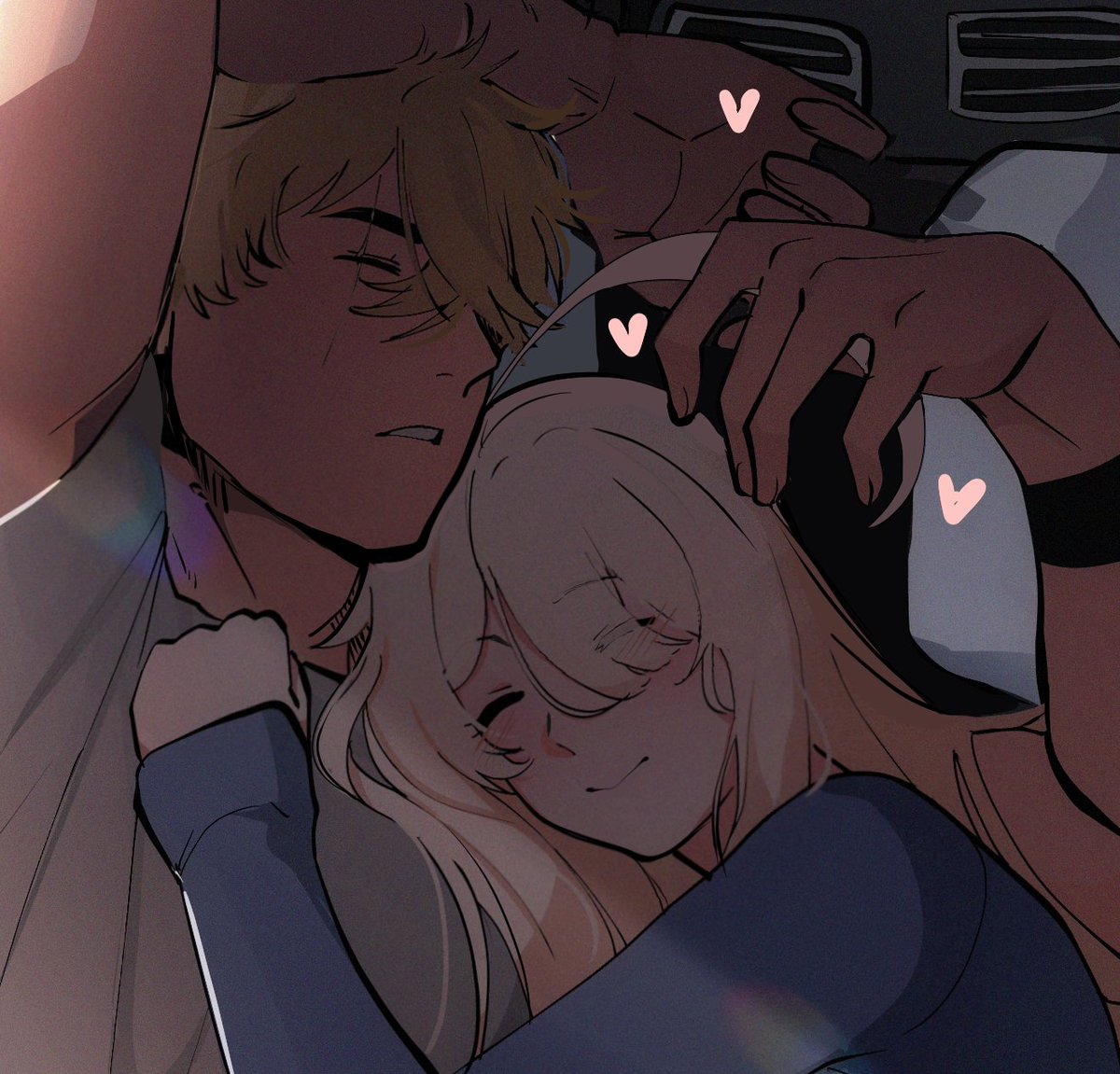 PrimroseENVT's tweet photo. She loves sleeping next to him ❤️ https://t.co/v9xQTF4hFY