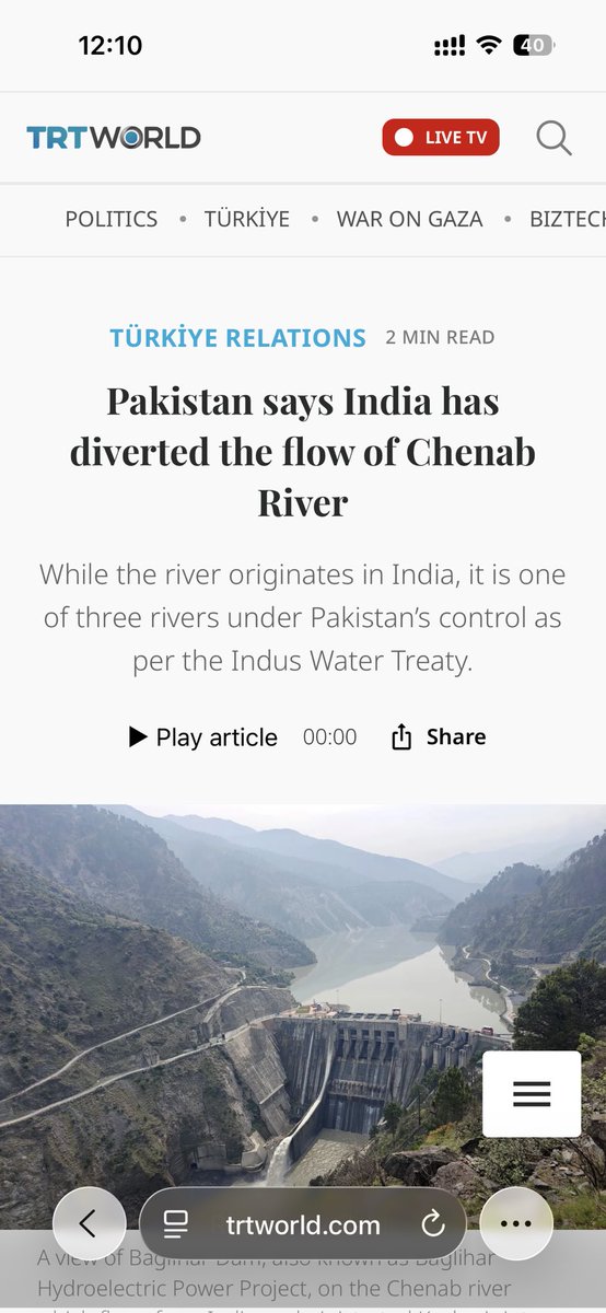 subhashskurp's tweet photo. @MuhamadAliRao @mediasachin07 @Nazia_afghani Rally inbred porki ? Then why your own goverment says , water flow is reduced ? https://t.co/DSwTAMLYWE