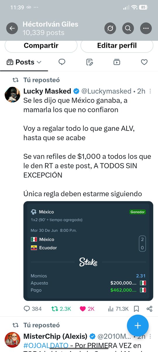 H_IvanGiles's tweet photo. @Luckymasked No deja adjuntarte las imágenes pero aquí está mi Lucky! 🫡🫡 https://t.co/mi6wYIBh4b