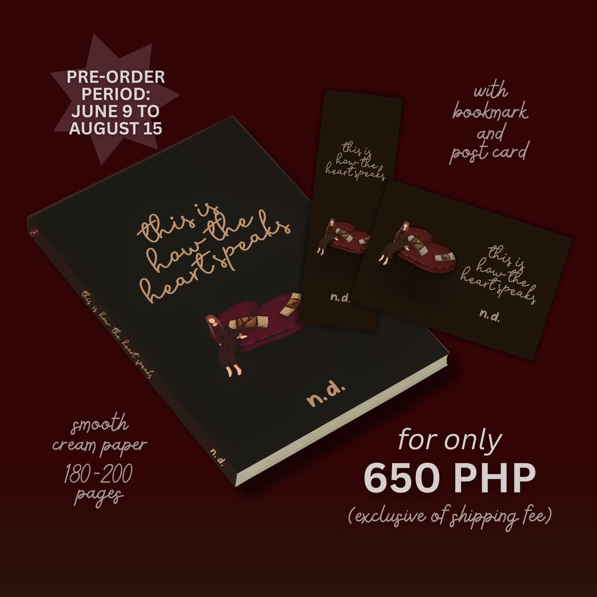 heyitsendee's tweet photo. my newly published (poetry) book, this is how the heart speaks, is now out for pre-order! 🤎 https://t.co/Lc8g1pjYB8