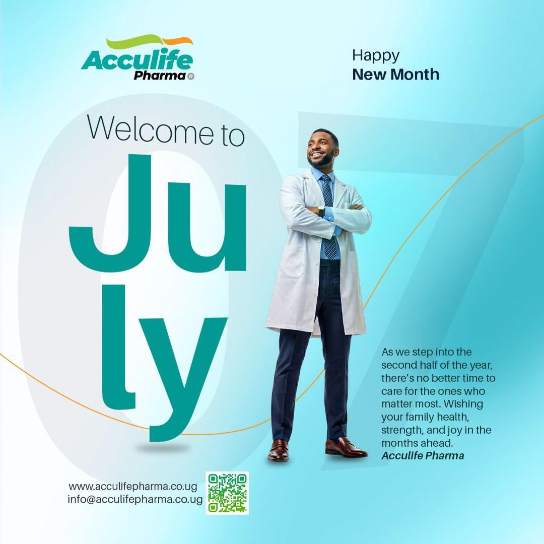 acculifepharma's tweet photo. 🌿 New month. New goals. Same commitment to better health.

Happy July from Acculife Pharma Limited! Wishing you a month filled with good health, growth, and endless possibilities.

#HappyNewMonth #AcculifePharma https://t.co/yksfXFU4mi