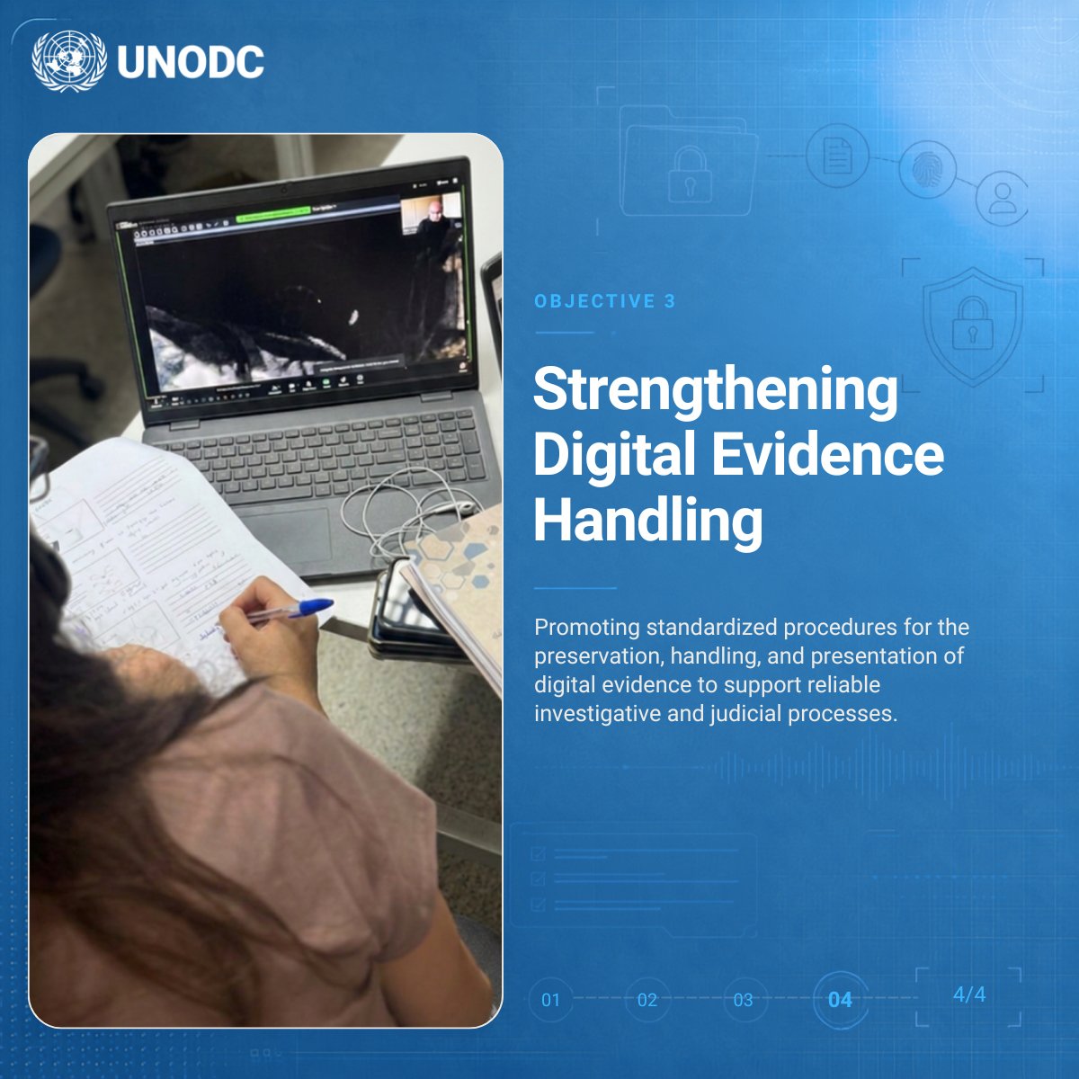 UNODC_ROMENA's tweet photo. 🔍Audio, video,&amp;metadata:Transforming complex digital data2verifiable evidence.

W/ @LebISF &amp;funded by @NorwayinLeb_Syr🇳🇴, @UNODC is launching 5days course on Forensic Video&amp;Audio Analysis in @LebISF #Beirut for Digital Forensics Bureau officers.
Swipe 2see our core objectives➡️ https://t.co/Upns6Yh2rj