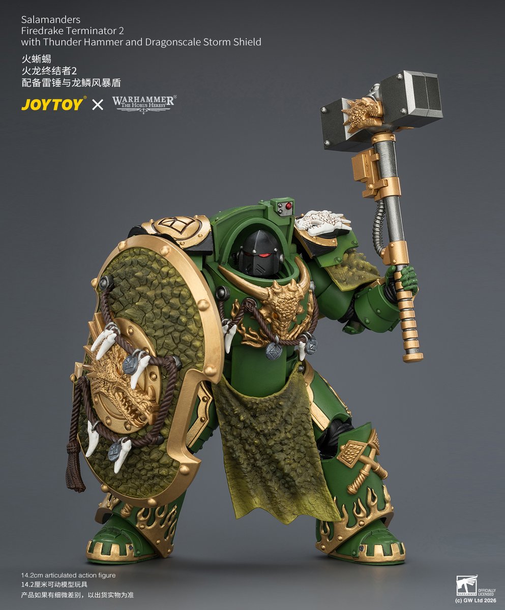 Joytoy_official's tweet photo. Salamanders
Firedrake Terminator 2
with Thunder Hammer and Dragonscale Storm Shield
#warhammer30k #warhammercommunity #warhammer #joytoy #toyphotography #toy #toyphoto #actionfigure #actionfigures #joytoyactionfigure https://t.co/J3MTtmlQPF
