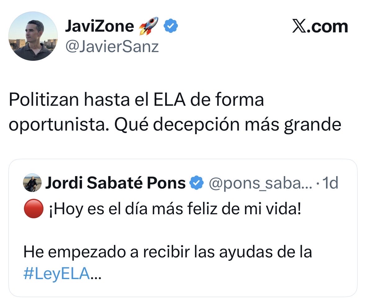 EmilioDelgadoOr's tweet photo. Para que lo vayamos entendiendo, la ELA solo se puede “politizar” si es para atizar a la izquierda. Ahí si. https://t.co/fMOek81fns