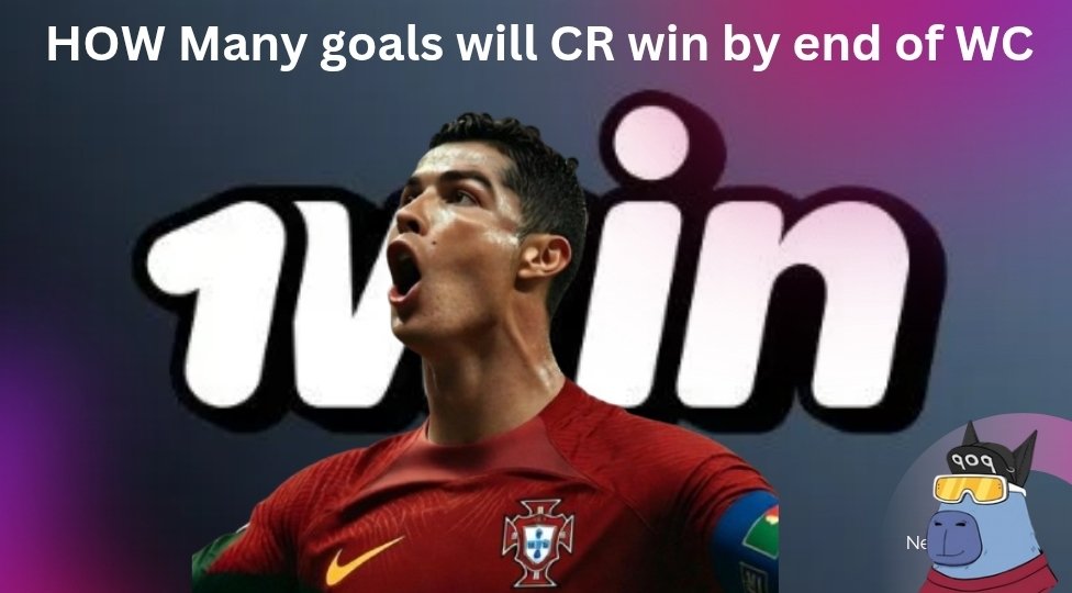 cryptobuzzer03's tweet photo. It's quite intriguing how quick we tend to forget things in the football world 

Just a few quiet performances, and suddenly everyone start questioning Cristiano Ronaldo.

But if there's one thing we've learned over the years, it's this writing Ronaldo off has never been a comfortable position to hold.

With a current open prize pool of over $42k on @1winPro prediction platform and most users already placing their odds on Ronaldo win 4+ goals in total in the world Cup speakers much volume against the legend

Here's how the pool looks like currently

3+ goals — $4.4K in volume
4+ goals — $30K in volume
5+ goals — $3.8K in volume
6+ goals — $3.9K in volume

Question now is if you had to make the Yes or No call today, where would your prediction land on the above pool can CR7 deliver more goals before July 19th?

See comment section for link