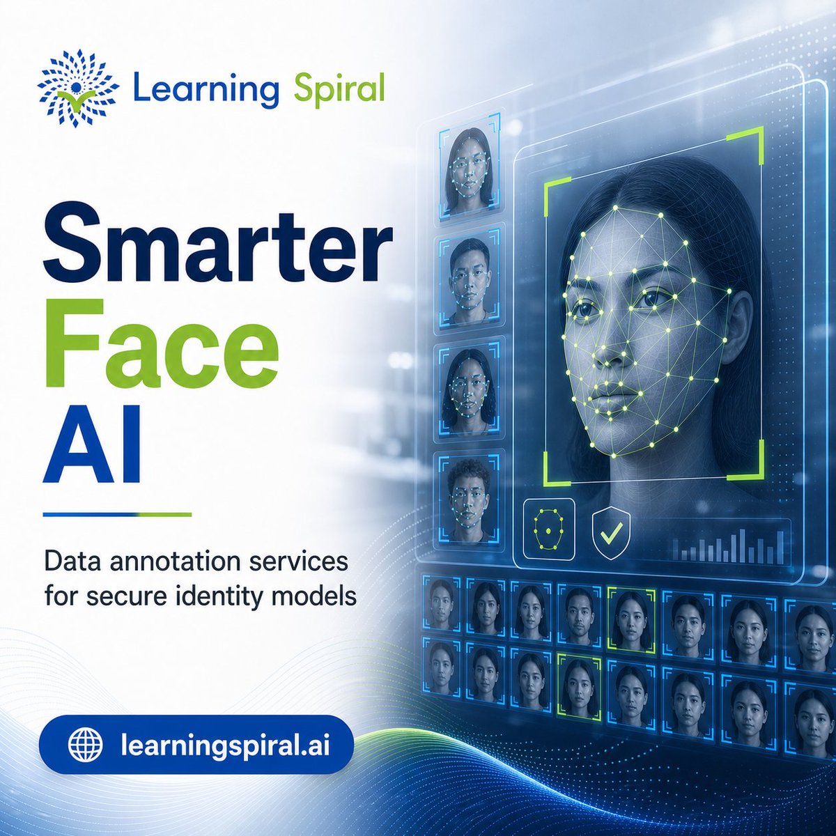 lspl_ai's tweet photo. Smarter Face AI starts with smarter data. 🧠🔐
We annotate the data behind secure facial recognition &amp; identity models.

Got a project in mind? Let's talk 👇
🌐 https://t.co/YiVR6VwUQF 
📧 humans@learningspiral.ai | 
📞 +91 72240 61676

 #DataAnnotation #LearningSpiralAI https://t.co/7ZAERSI8wj
