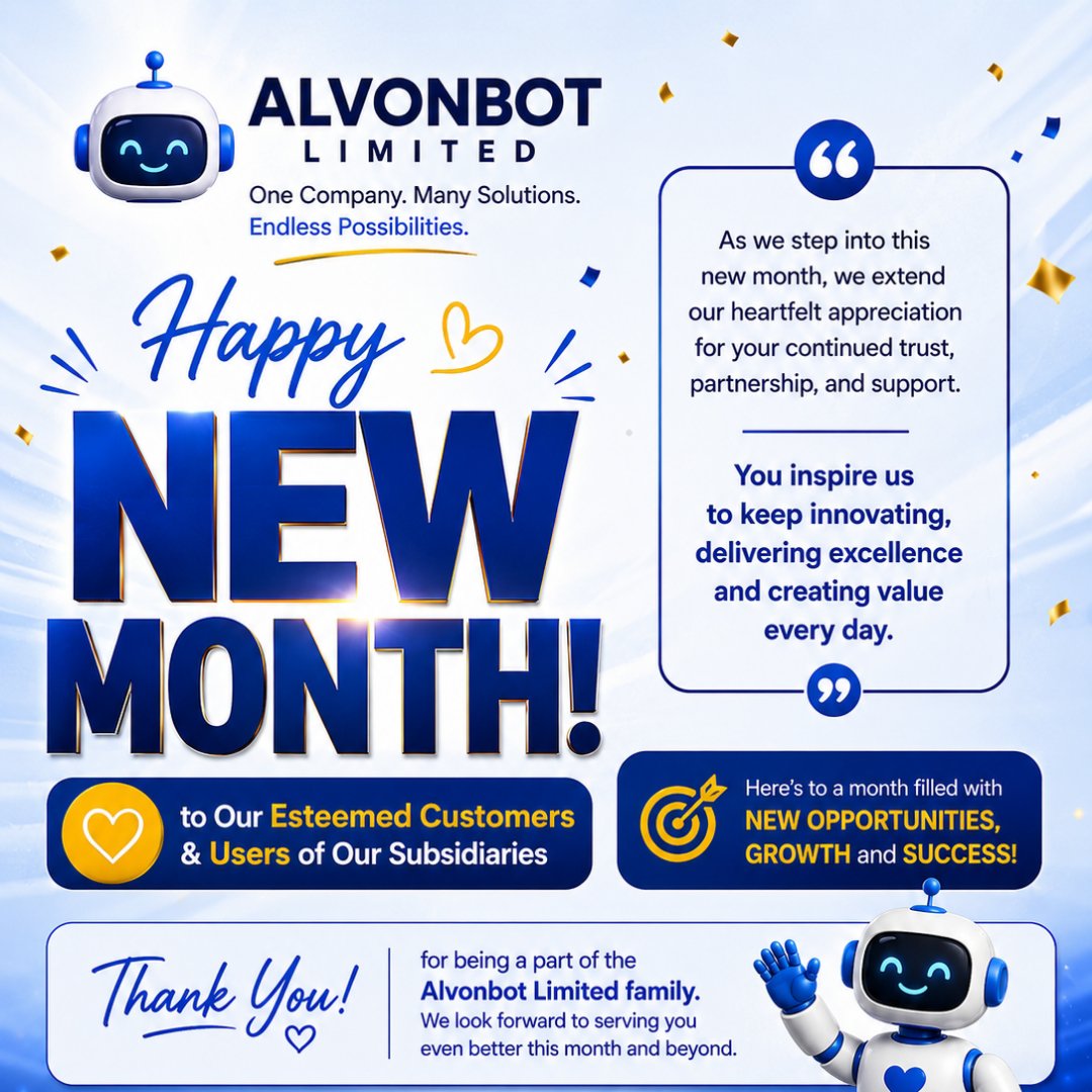 GideonOnwe4's tweet photo. Happy new month from Alvonbot Limited 🚀🚀🚀🚀 https://t.co/mXjoS5LUky