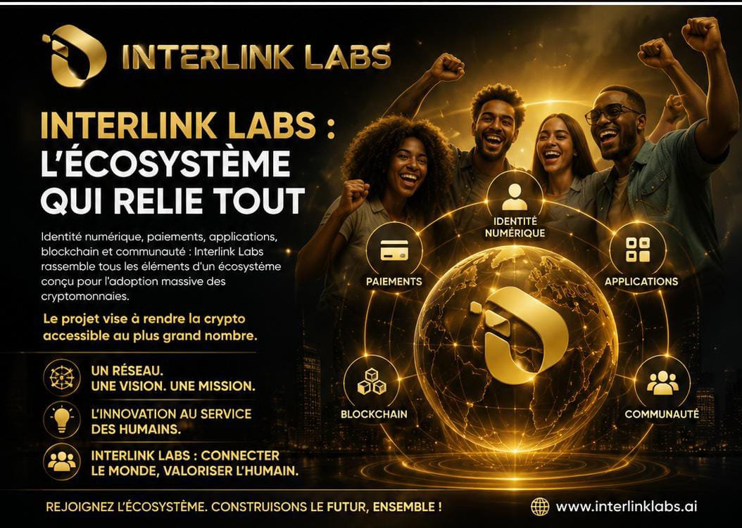 Chiamenou63's tweet photo. Interlink Labs : l'écosystème qui relie tout
#Interlink #ITLG #ITL https://t.co/1njitvrNeR