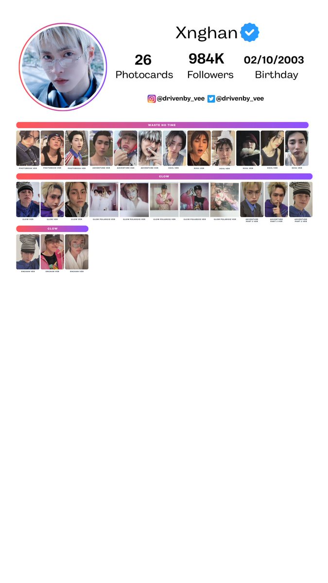 drivenby_vee's tweet photo. 💛xnghan💛
Updated with latest album to date - Photocard Individual Template

Available on drive for hq download!

#xnghan  #glow #photocardtemplate https://t.co/ItW9CwqnVF
