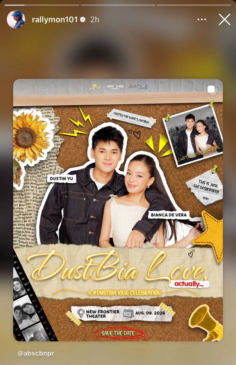 dstnyu_bdv's tweet photo. post and promote in all your social media accounts. Ipakalat ang magandang balita 

thanks you tito mon, ate pat, mama echo ang sir vaughn

DUSTBIA LOVE ACTUALLY https://t.co/nUVpiDNQAJ