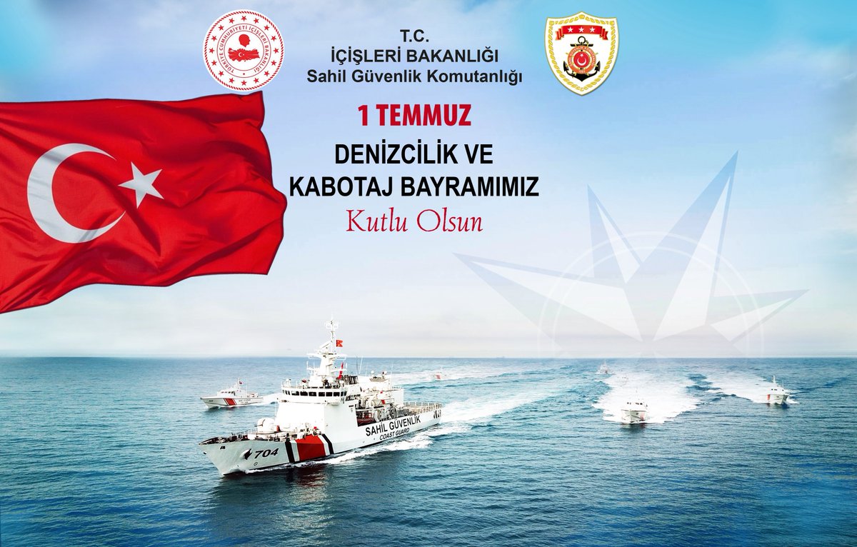 sahilguvkom's tweet photo. Denizlerimizde bağımsızlığın asırlık mirası…
100 yıl önce denizlerimizde ilan edilen bağımsızlık ruhu, bugün de Mavi Vatan’ın her noktasında aynı inanç ve kararlılıkla yaşatılıyor.
1 Temmuz Denizcilik ve Kabotaj Bayramımız kutlu olsun.
#KabotajBayramı
#SahilGüvenlik
#CoastGuard https://t.co/X1lLvqnate