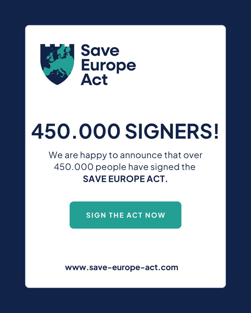 Save Europe Act tweet media