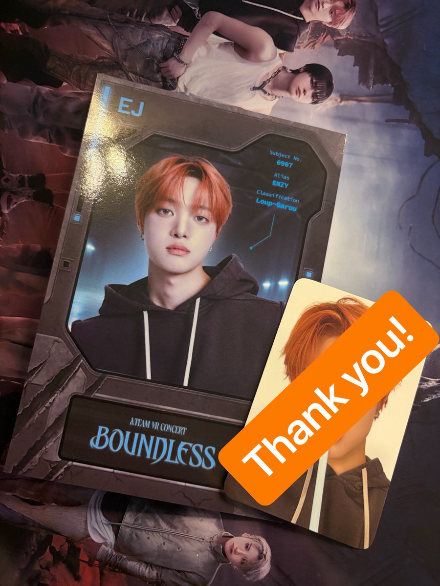 _bigsuki51's tweet photo. &amp;TEAM BOUNDLESS VR 特典 交換

【譲】画像のもの（EJ ポストカード）
【求】 HARUA ポストカード

HAT神戸におりますので現地交換可能です。
又は郵送にて対応となります。

お気軽にお声掛けくださいませ🙇‍♀️🌙

#andTEAM譲 #andTEAM交換  #andTEAM https://t.co/dOzp2VlmHS