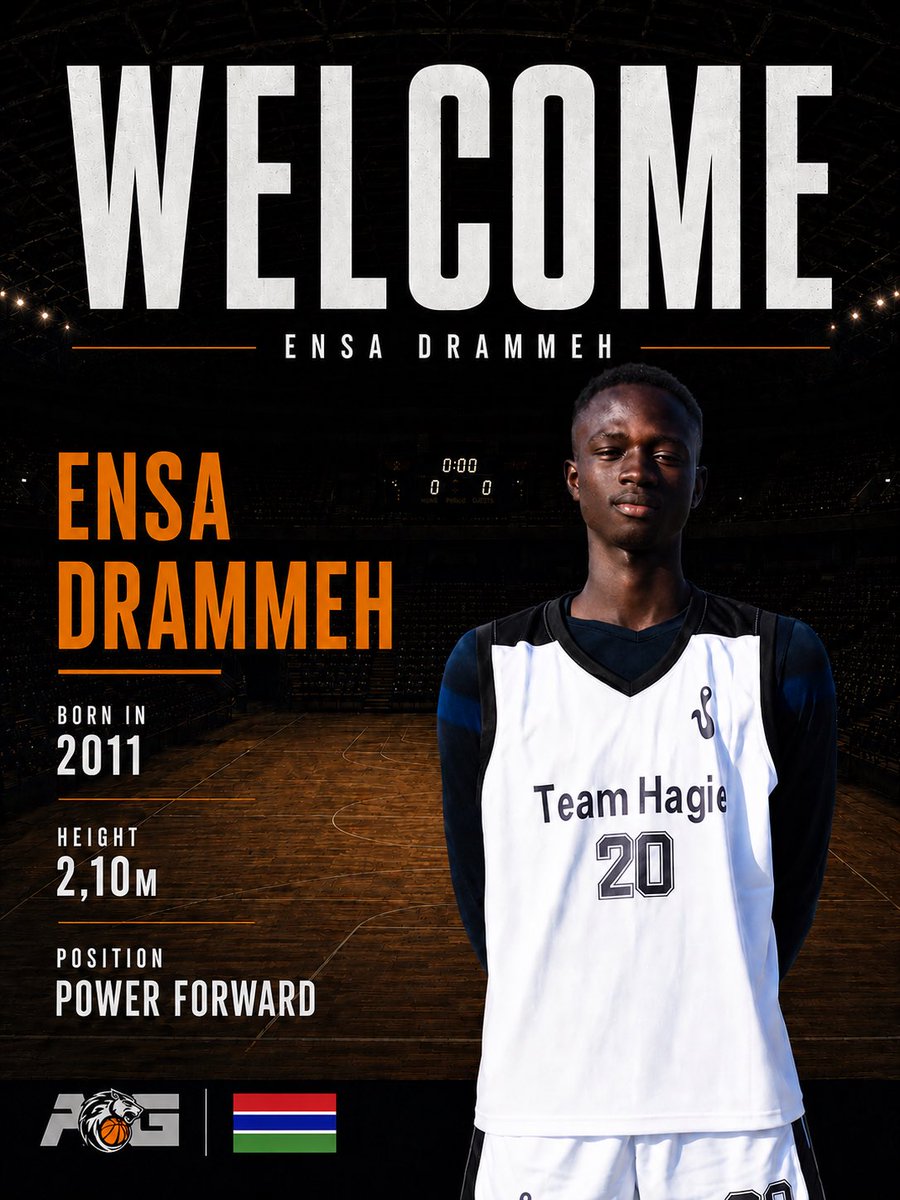 AsesoriaGrande's tweet photo. @gambianfr3ak17 (Ensa Drammeh - PF - 2011 - 🇬🇲) joins AG.

Ensa is a very young Gambian player born in 2011, with tremendous potential and the ability to make an immediate impact thanks to his height and aggressiveness.

Welcome to our family. 

Progreso no es suerte.

#ED17 https://t.co/yG8PKVAUNE
