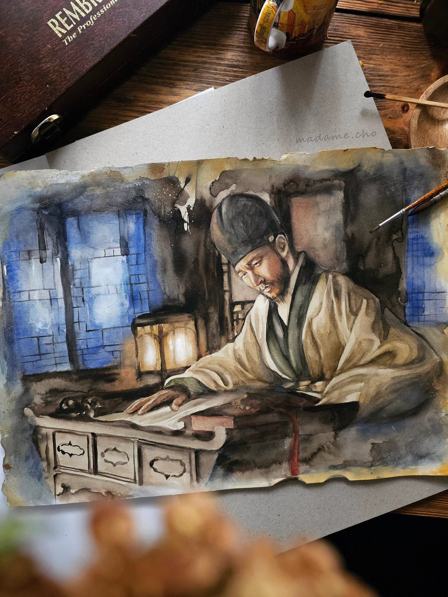 madamecho1's tweet photo. I needed to paint this scene..💘
#eastpalace
#choseungwoo 
#조승우 https://t.co/IJKLJzn9Yp