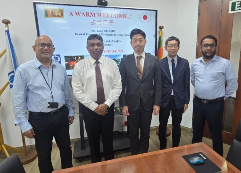 dockyardplc's tweet photo. @dockyardplc was pleased to welcome Mr. Kenji OHASHI, Head of Economic &amp; Development Cooperation, and Mr. Yasuhito YAMAMOTO, First Secretary, from the Embassy of Japan in Sri Lanka for a courtesy visit to our shipyard. https://t.co/Gvq5injWil