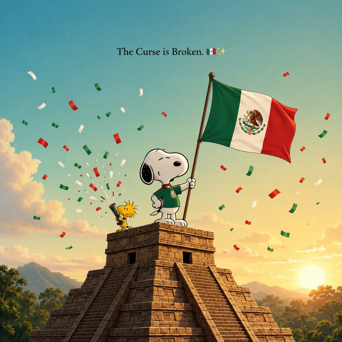 Anklebiters0904's tweet photo. History feels different tonight. 🇲🇽🐾 https://t.co/aMhhHy9ZDz