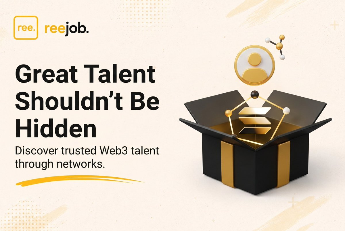 reejob_'s tweet photo. The best people in Web3 are the hardest to find.

They're not refreshing job boards.

They're building.

And they get hired through networks and referrals.

That's fine if you're well connected. Not fine if you're a founder trying to hire fast.

We're building reejob to change that. 🟡

What role has been hardest for you to fill?