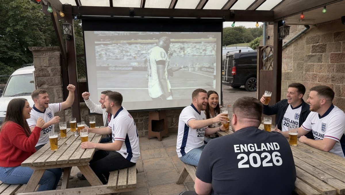 TheCoachCW12's tweet photo. 🇬🇧 COME ON ENGLAND! ⚽️
England vs DR Congo Wednesday 1st July Kick-off 5pm
Join us at The Coach &amp; Horses in Timbersbrook for the full game on the big screen!
🏴󠁧󠁢󠁥󠁮󠁧󠁿 Proper pub atmosphere 🍺 Let's cheer the Three Lions on together!
#England #WorldCup2026 #CoachAndHorses #Timbersbrook https://t.co/wcEWh55GpL