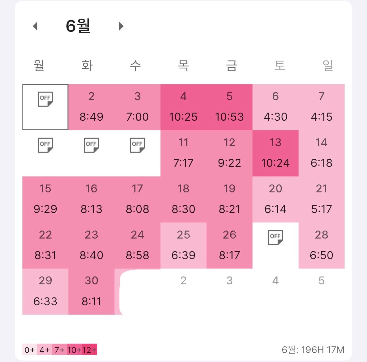 berryhee_'s tweet photo. 6월 결산!!!
놈사 1차 시험 치루고 떨어진것 같아서 눈물이 났지만 정신차려서 뭐해야할지 다시 계획세우고..ㅜㅜ 

친구가 지금부터 바로 강의들으라고 해서 6월 2일부터 열심히 형법총론 진도 따라잡았어요..

7월에는 적어도 하루 8시간 채우며 공부해야지🥹 https://t.co/mcGbEVcjUp