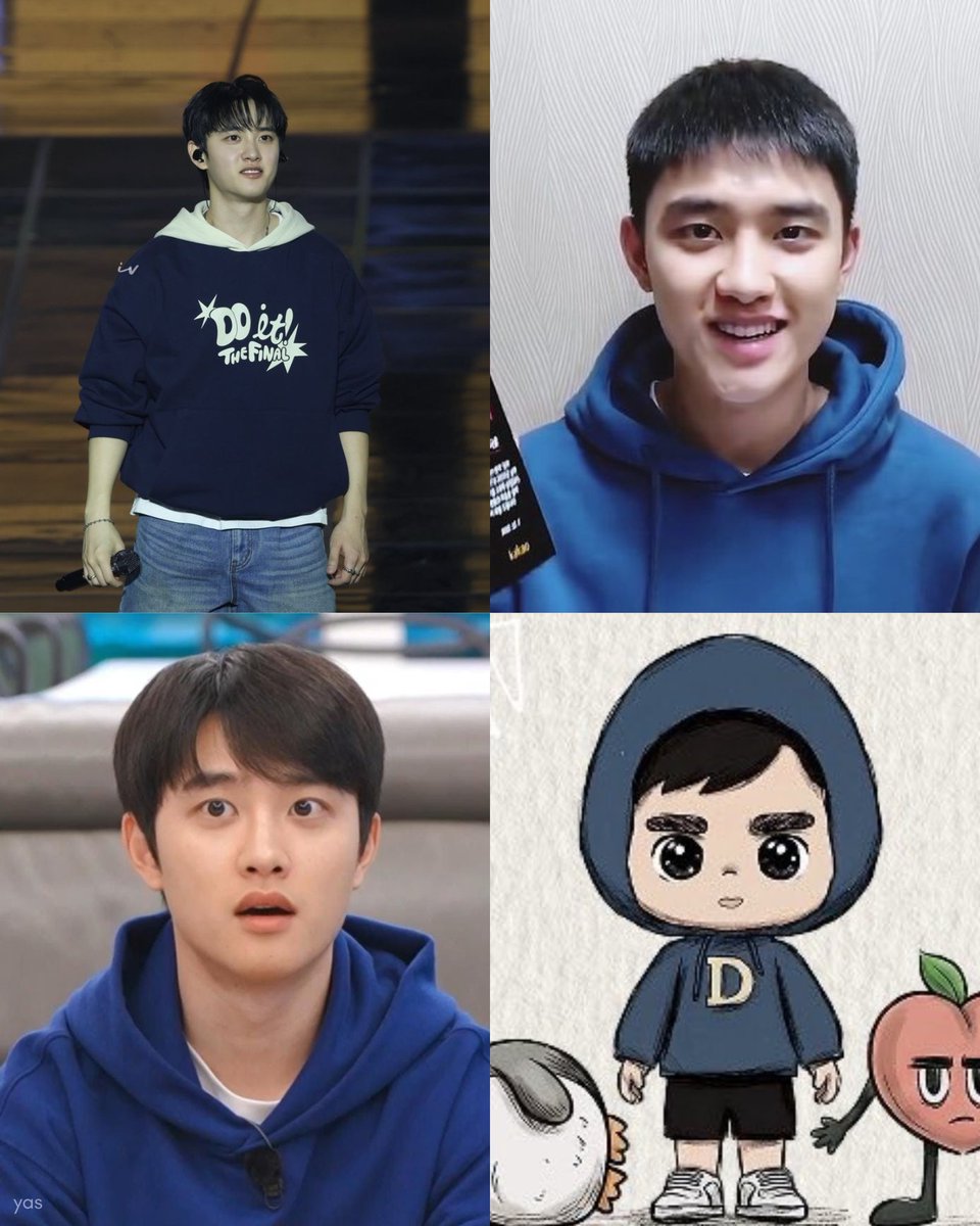 do_dyasoo's tweet photo. blue hoodie suits kyungsoo so well 💙 https://t.co/VID3wQfnT3