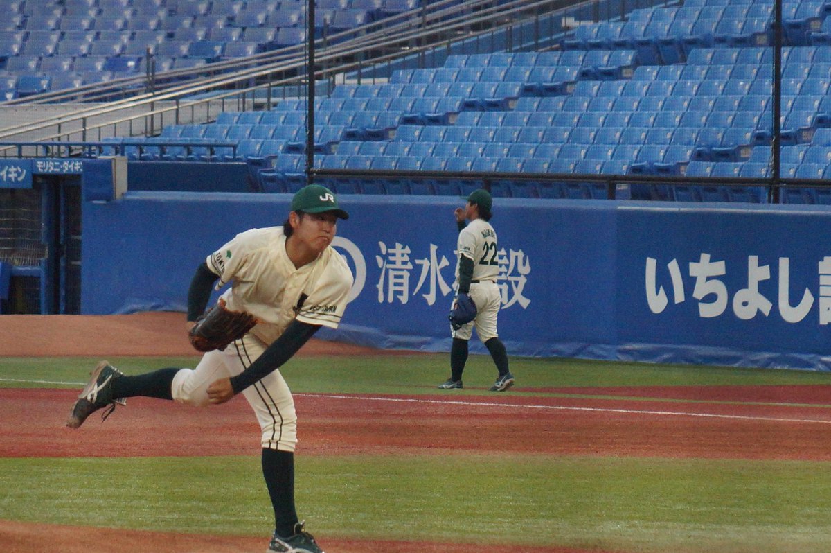 bstanekuro's tweet photo. 2026.06.30 神宮球場
都市対抗野球東京都２次予選
JR東日本
洗平比呂投手
八戸学院光星高

代表決定戦完投勝ち！
JREのニューエースへ！

#JR東日本硬式野球部
#洗平比呂 https://t.co/uAnbfYItuc