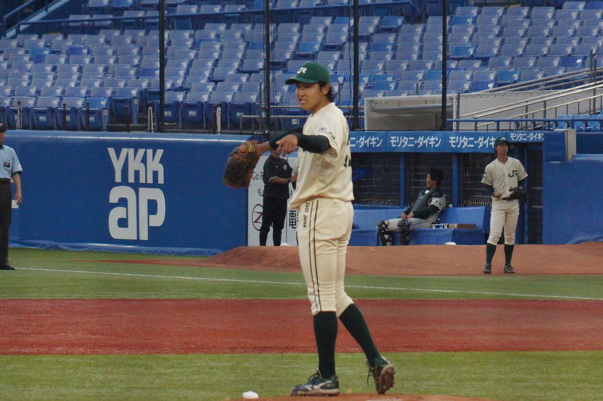 bstanekuro's tweet photo. 2026.06.30 神宮球場
都市対抗野球東京都２次予選
JR東日本
洗平比呂投手
八戸学院光星高

代表決定戦完投勝ち！
JREのニューエースへ！

#JR東日本硬式野球部
#洗平比呂 https://t.co/uAnbfYItuc