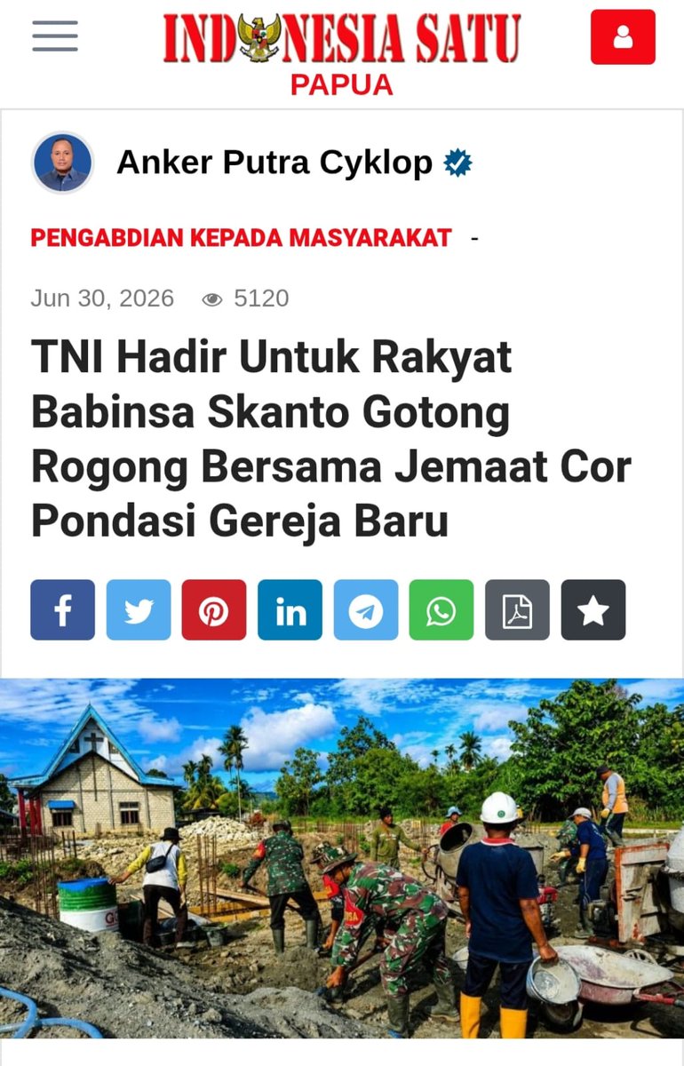 irishfannyh's tweet photo. Keterbatasan ekonomi, ketimpangan, dan paham ekstrem bisa dihadapi dengan kesatuan TNI dan warga.

Bersama Semua Elemen https://t.co/fAR4Wkx4OU
