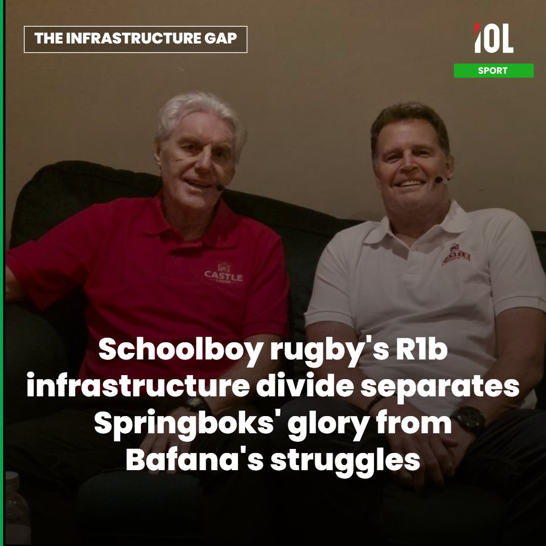 IOLsport's tweet photo. A R1 billion infrastructure divide in school sports highlights why local football struggles to replicate the Springboks' dominance.
Read on https://t.co/9REG3nifsZ
#Springboks #BafanaBafana #RassieErasmus #HugoBroos https://t.co/vPGPdWGsaP