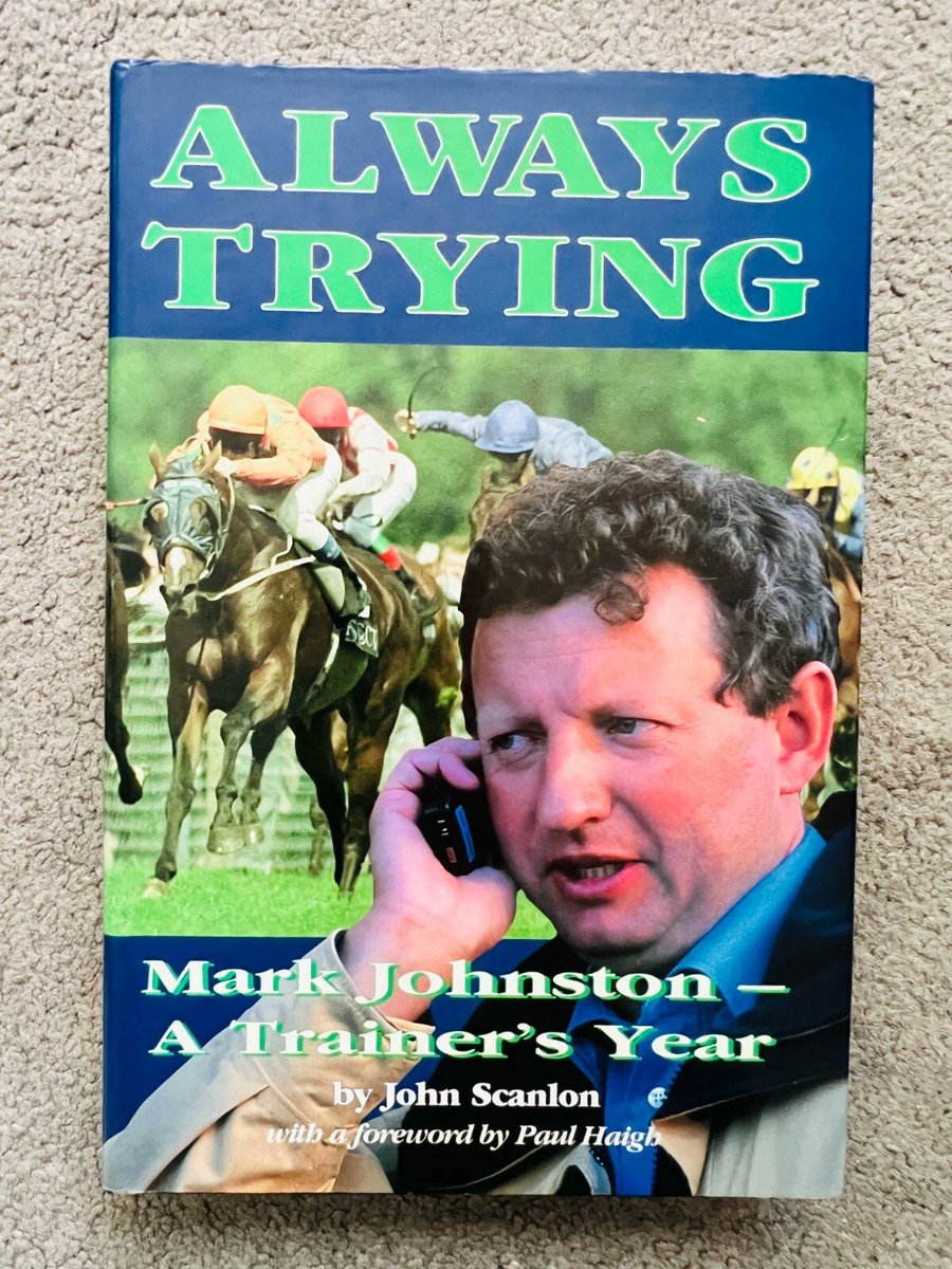 MikeWass2's tweet photo. OTD 1987 Mark Johnston sent out his first winner as a trainer when Hinari Video (Bobby Elliott) won the Silloth Maiden Stakes @CarlisleRaces. Moved to Middleham in '88 &amp; sent out 4,874 winners under his own name before sharing the licence with son, Charlie. 🏇👏#RacingMemories https://t.co/Zth2ft7YrQ
